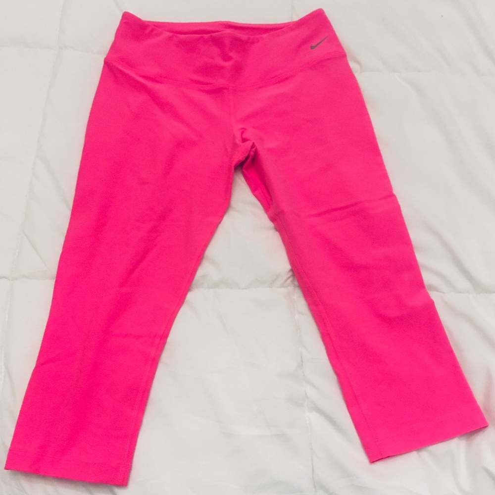 Nike Hot Pink Dri-Fit Capri Leggings